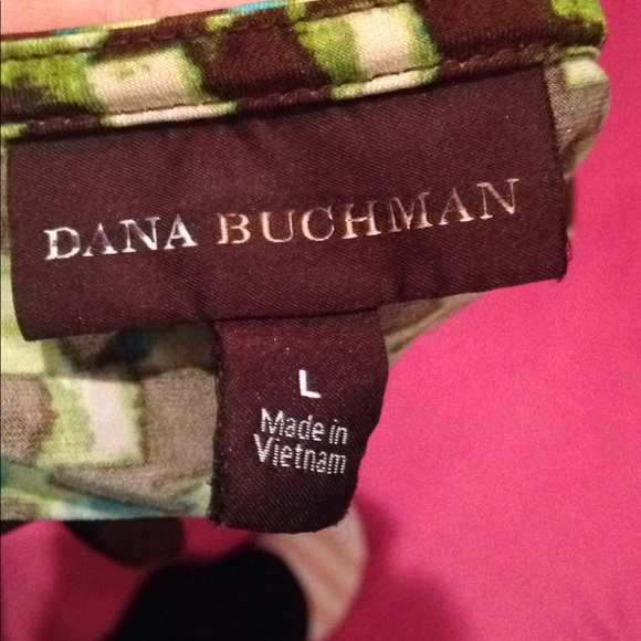 Dana Buchman Women Green 3/4 Sleeve Blouse 2X Plus